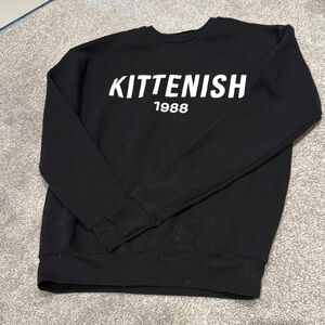 Kittenish Black Sweatshirt